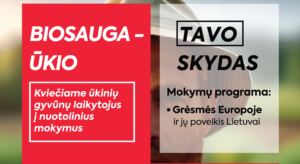 Biosauga nuotoliniai mokymai 2025